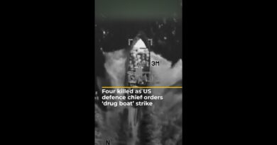 Four killed in ‘drug boat’ attack ordered by US defence chief | AJ #shorts