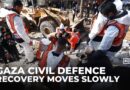 Gaza civil defence struggles through tonnes of rubble to recover thousands of buried Palestinians