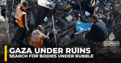 Gaza civil defence teams rescue 5 Palestinians trapped under rubble of collapsed house