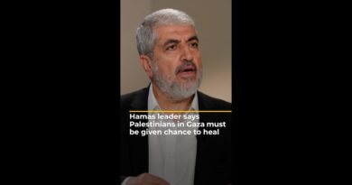 Hamas leader says Palestinians in Gaza must be given chance to heal | AJ#shorts