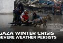 Heavy rains, strong winds continue to compound misery of displaced Palestinians in Gaza