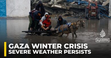 Heavy rains, strong winds continue to compound misery of displaced Palestinians in Gaza