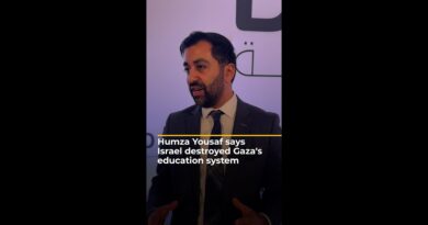 Humza Yousaf says Israel deliberately destroyed Gaza’s education system | AJ#shorts