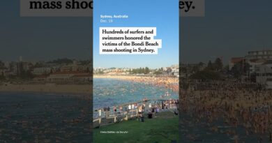 Hundreds of Swimmers and Surfers Honor Bondi Beach Victims