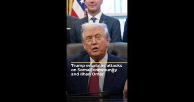 Ilhan Omar condemns ‘creepy’ Donald Trump’s attack on Somali communities | AJ #shorts