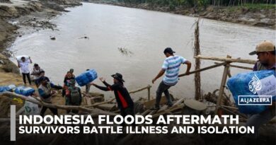 Indonesia flood survivors battle illness, shortages and isolation