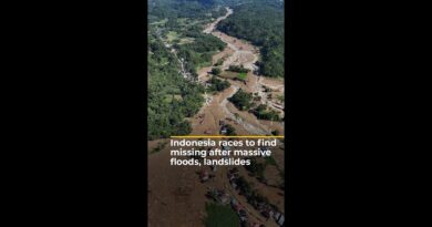 Indonesia races to find missing after massive floods, landslides | #ajshorts