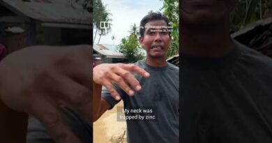 Indonesian flood survivor returns to ruined home