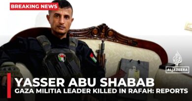 Israel-backed Gaza militia leader Yasser Abu Shabab reportedly killed in Rafah