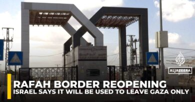 Israel says Rafah crossing to open for Palestinian exits as Egypt denies any coordination