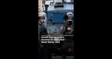 Israeli forces injure dozens in occupied West Bank raid | AJ#shorts