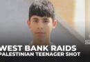 Israeli forces killed two Palestinians, including a teen, during a raid in the West Bank