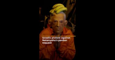 Israelis protest against Netanyahu’s pardon request | AJ #shorts