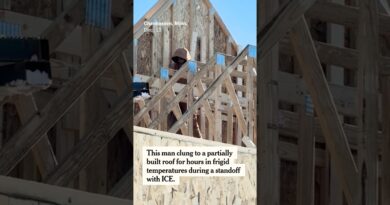 Man on Roof Faces ICE Agents for Hours in Minnesota