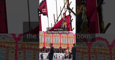 Massive bamboo theatre built for Kam Tin Jiao Festival