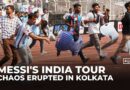 Messi’s tour of India begins with fans throwing bottles, stadium vandalised