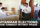 Myanmar’s military-led election sees low turnout in first phase amid credibility doubts