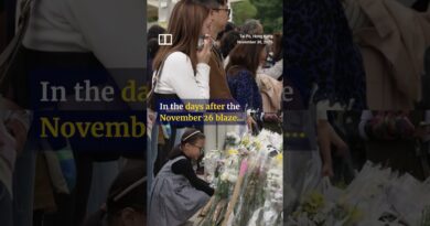 New makeshift altar for Tai Po fire victims appears after previous shrine cleared