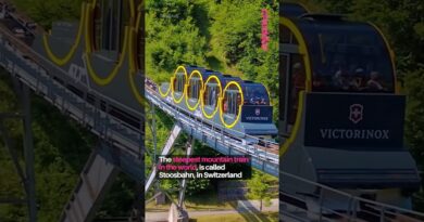 Normal train: “All aboard!”The Stoosbahn: All a-climb”🚉-#switzerland #publictransportation