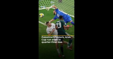 Palestine’s historic Arab Cup run ends in quarter-final loss | AJ #shorts