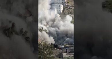 Palestinian prisoner’s home blown up by Israeli forces in Nablus | AJ #shorts