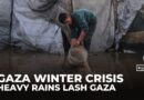 Palestinians suffer flooded tents and debris as cold and rain lash Gaza
