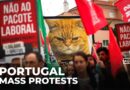 Portugal general strike: Tens of thousands protest against new labour law