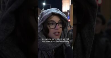 Protesters clash with police at anti-government march in Bulgaria | AJ #shorts