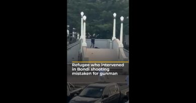 Refugee who intervened in Bondi shooting mistaken for gunman | AJ #shorts