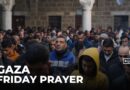 Returning to Friday prayers: Palestinians pray in mosques damaged by Israeli bombs