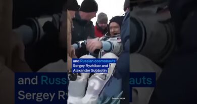 Russian-American trio back on Earth | DW News