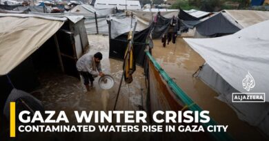 Sewage and flooding worsen winter hardships for Palestinians in Gaza