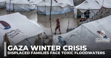 Sewage and floodwater swamp Gaza shelters amid infrastructure collapse