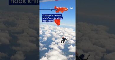 Skydiver survives jump accident | DW News