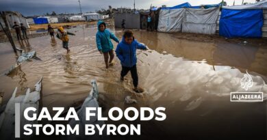 Storm Byron hits Gaza, leaving displaced families in danger