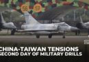 Taiwan scrambles jets as China tests missiles on a second day of military drills