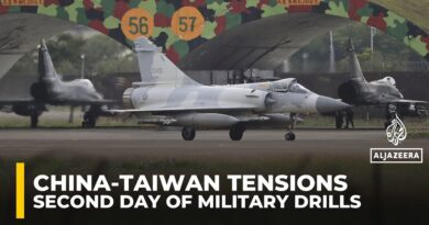 Taiwan scrambles jets as China tests missiles on a second day of military drills