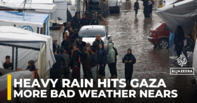 ‘Tents submerged’: Hundreds of thousands at risk in Gaza as storm looms