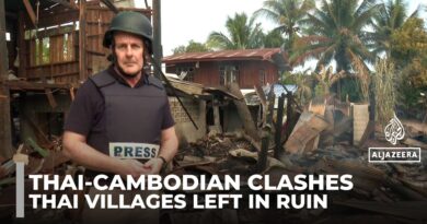 Thai border village in ruins after Cambodian rocket barrage