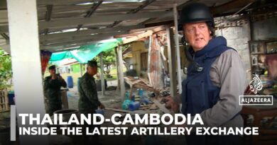 Thai military shows media border damage as new Cambodian rocket barrage hits