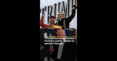‘Trump-Kennedy Center’: Trump’s name added to venue’s facade | #ajshorts