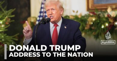 Trump touts achievements, attacks immigrants in White House address