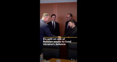 Ukraine peace talks intensify as EU debates use of frozen Russian assets | AJ#shorts