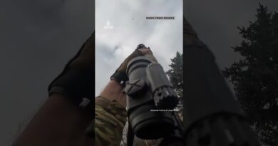 Ukrainian soldiers target Russian drones with rifles | AJ #shorts