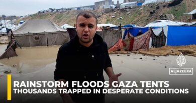 Unstoppable ‘nightmare’ as storm lashes displacement camp in Gaza