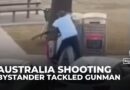 Video shows bystander tackling one of the shooters at Sydney’s Bondi Beach