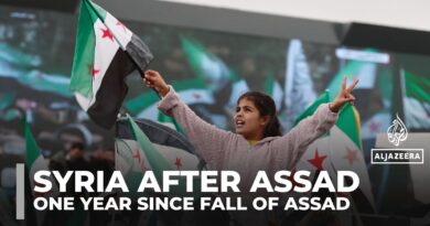 With flags and fireworks, Syrians celebrate one year since fall of al-Assad