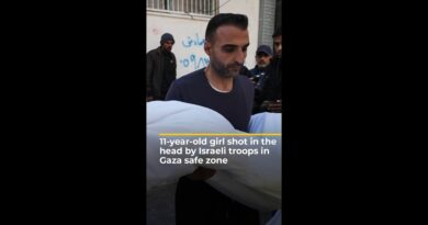 11-year-old girl shot in the head by Israeli troops in Gaza safe zone | #ajshorts