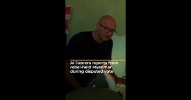 Al Jazeera reports from rebel-held Myanmar during disputed election | AJ#shorts