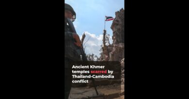 Ancient Khmer temples scarred by Thailand-Cambodia conflict | #ajshorts